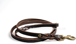 Leren Riem met gevlochten details 150CM 15mm x 150cm