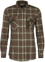 Pinewood® Prestwick Exclusive Shirt WOMAN Hunting Olive / Plum