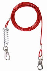 Vastlegkabel (Gecoated staalkabel) 5 meter Tot 50 KG trekkracht