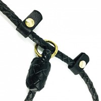Leather By Beth Retriever Leash Black - Darkgreen 150cm x 8mm-2