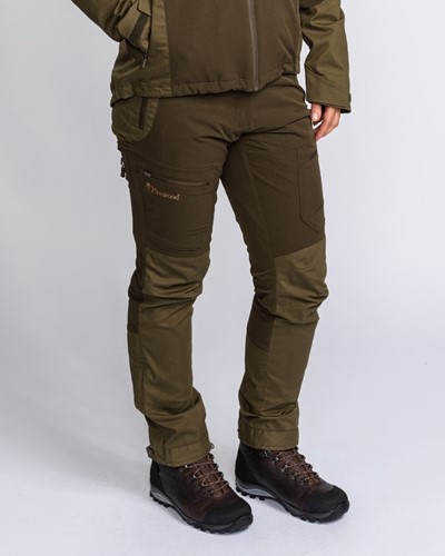 Pinewood Finnveden Hybrid Extreme Trouser Woman Dark Olive / Hunting Olive-2