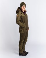 Pinewood Finnveden Hybrid Extreme Trouser Woman Dark Olive / Hunting Olive-3