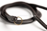 Fluitkoord Round Piped leather Dark Brown-2