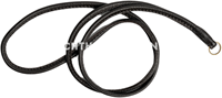Fluitkoord Round Piped leather Dark Brown
