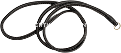 Fluitkoord Round Piped leather Dark Brown