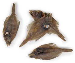 Gedroogde Scharretjes / platvissen 8 stuks