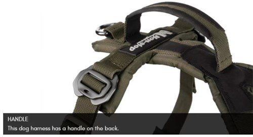Working Dog Line Harness GRIP Olive - Maat 5-2