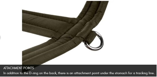 Working Dog Line Harness GRIP Olive - Maat 8-3