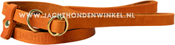 Hunter & Co Leather Signature Leash ORANGE