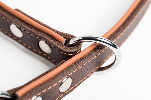 Onderlegde Sliphalsband Coffee & Cinnamon Halsomvang 30 - 55 CM-2