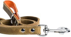 Softleren Onderlegde Riem Hunting Green 14 & 20 mm x130 CM