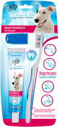 Combipack Tandenborstel, Fingerbrush & Tandpasta Pindakaas smaak