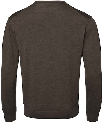 Chevalier Aston V Neck Merino Pullover Brown-2