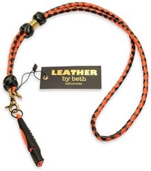 Leather By Beth Lanyard MG Black-Orange