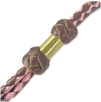 Leather By Beth Lanyard MG Cognac-Pink-3