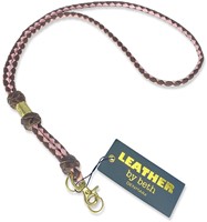Leather By Beth Lanyard MG Cognac-Pink