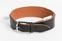 Zweethalsband leer Zwart - Maat 1 Halsomvang 25 - 29 cm-2