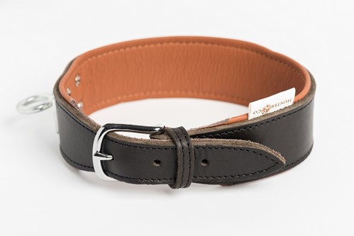 Zweethalsband leer Zwart - Maat 1 Halsomvang 25 - 29 cm-2