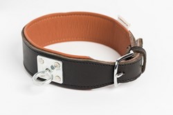 Leren Zweethalsband / Schweisshalsung (Zwart)