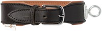 Leren Zweetwerk halsband / Schweisshalsung (Zwart)-2