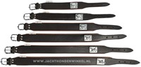 Leren Zweetwerk halsband / Schweisshalsung (Zwart)-3