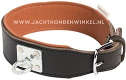 Leren Zweetwerk halsband / Schweisshalsung (Zwart)