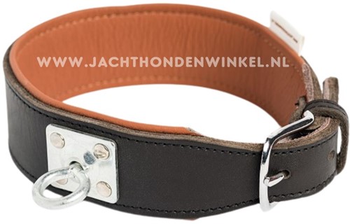 Leren Zweetwerk halsband / Schweisshalsung (Zwart)